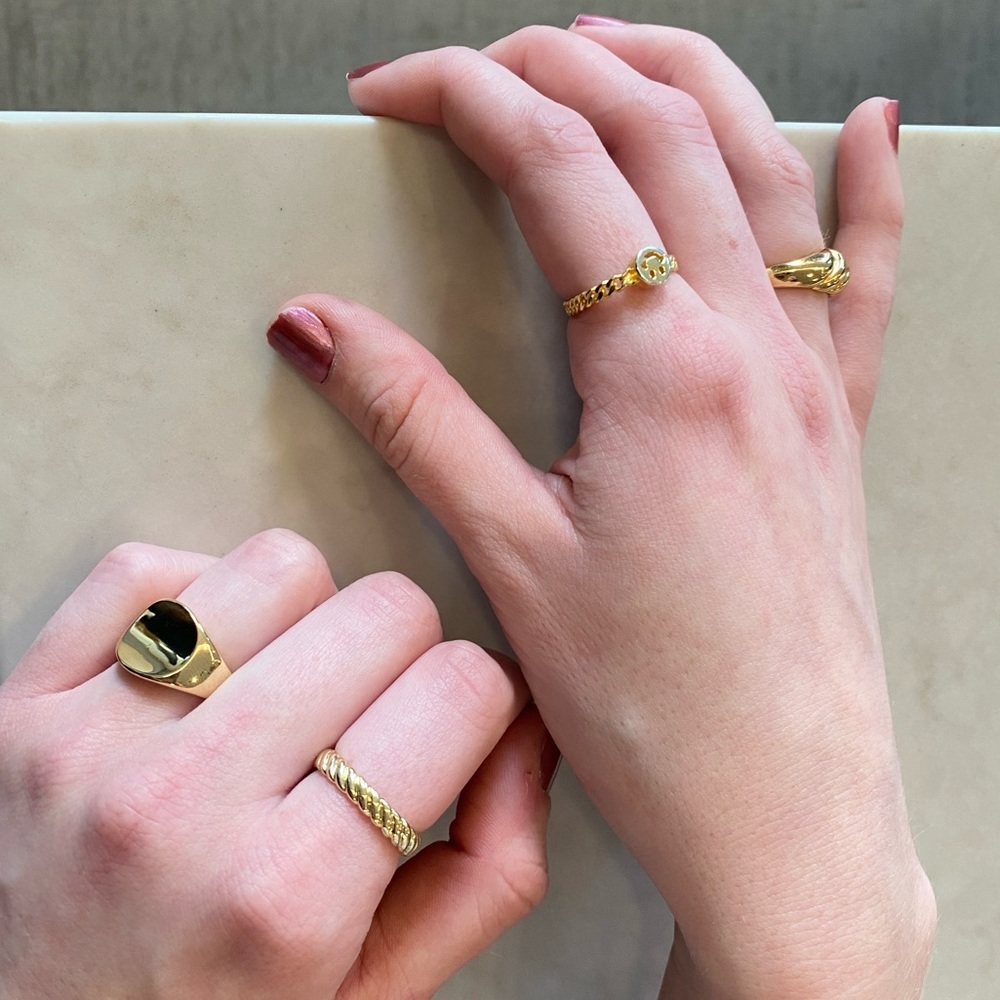 Gold Rope Adjustable Stacker Ring - Picture 4 of 4